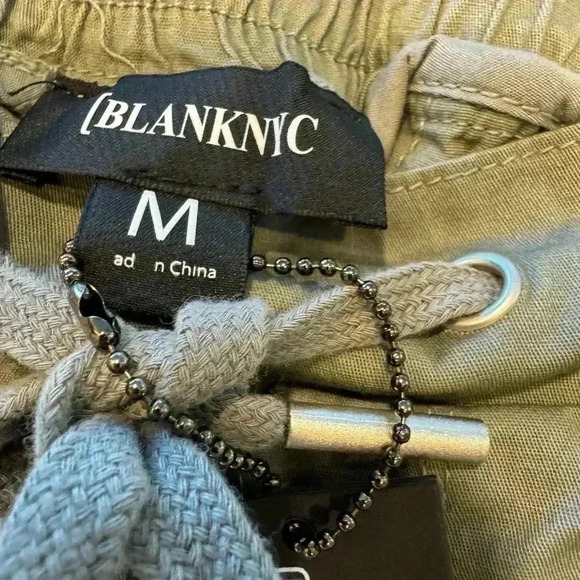 Blanknyc olive green men’s joggers stretch drawstring waist size medium - Picture 6 of 9